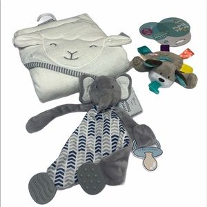 Baby bundle w/ blanket, pacifier, pacifier holder
